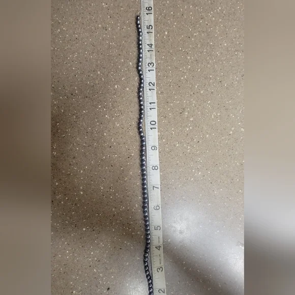 Amazing high-grade natural genuine black pearl 925 sterling silver necklace